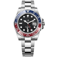 Montres mécaniques pour hommes, montres GMT de marque supérieure avec verre saphir, montre automatique étanche 100M pour hommes