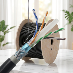 <span class=keywords><strong>สาย</strong></span>แลน FTP Cat6 สำหรับภายนอกอาคาร ความยาว 305 <span class=keywords><strong>เมตร</strong></span> บรรจุในดรัมไม้  วัสดุหุ้ม PVC PE  <span class=keywords><strong>สาย</strong></span>คู่  ตัวนำทองแดงเปลือย  <span class=keywords><strong>สาย</strong></span>สื่อสารบริสุทธิ์ <span class=keywords><strong>100</strong></span>% - Product Image 3