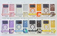 Coque de téléphone magnétique givrée avec porte-cartes et chaîne pour iPhone 17 Pro Max, 16, 15, 17 Air, 17E, 16E – Offre Spéciale, Livraison Gratuite