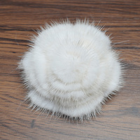Broche en fourrure de vison faite à la main MWfur Fashion, pour vêtements, chaussures, femmes, broches en fourrure de vison, taille personnalisable
