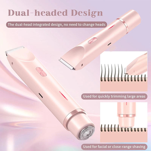 Mini <span class=keywords><strong>rasoir</strong></span> électrique sans fil étanche IPX7 pour femmes - Épilateur facial pour usage domestique, emballage en boîte cadeau en anglais - Product Image 3