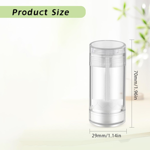 Stock 30g 50g Empty Pink White <b>Clear</b> Deodorant Stick Lip Balm Blush <b>Plastic</b> <b>Container</b> Screw Cap Custom Colors Twist Stick Bottle - Product Image 4