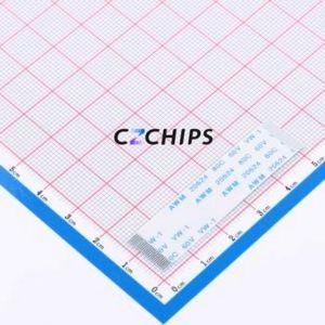 FFC-0.5-24P-50mm FFC Cable (Flexible Flat Cable) P=0.5mm Connector 24P 0.5mm 0.3mm Non-Inverting - Product Image 1