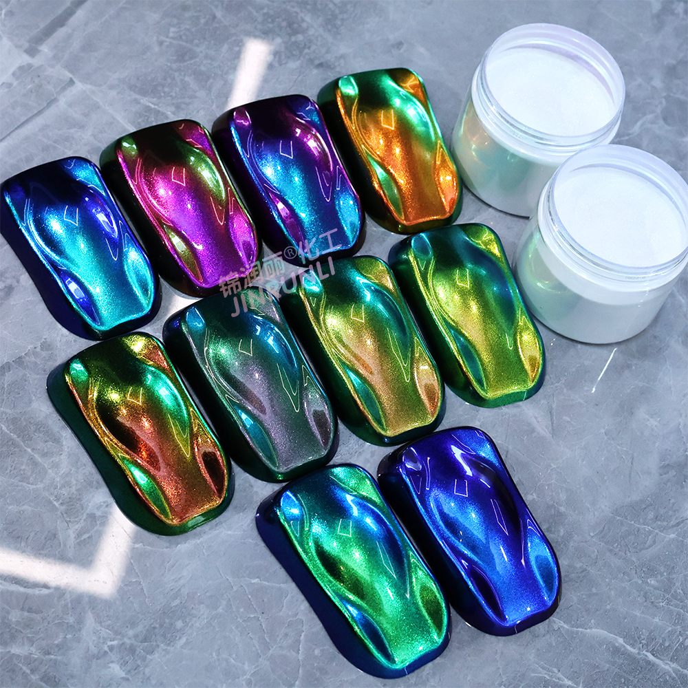 Mavi Yeşil Bukalemun Boyası Renk Değiştiren Pigment Tozu