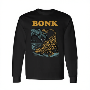 Camiseta de manga larga con humor prehistórico de dinosaurios Bonk - Product Image 2