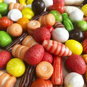 Forme personnalisée petit prix assortiment de bonbons à mâcher gomme à bulles halal enfants