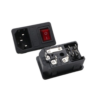 10A 250VAC <span class=keywords><strong>3</strong></span> 핀 플러그 AC-01 퓨즈와 전원 소켓 보트 스위치 - Product Image 1