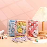 Promotionnel petit Kawaii spirale bloc-notes Mini spirale Texture douce mignon dessin animé Animal Design Squishy Puffy cahier apaiser l'humeur