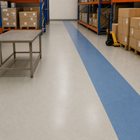 Rollo de Suelo Vinílico Heterogéneo, Impermeable, Antideslizante, Revestimiento de Suelo de PVC Comercial para Proyectos de Hospitales, Escuelas y Oficinas