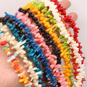 Ramoscelli di bambù di mare con perline irregolari accessori fai da te perline di corallo semilavorate all'ingrosso - Product Image 1