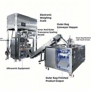 Sac intérieur triangle à ultrasons Machine d'emballage de sac extérieur préfabriqué Fleurs de rose séchées Tranches de pomme citron lavande chrysanthème - Product Image 2