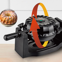 Aifa CB CE Gaufrier Rotatif en Forme de Citrouille 360 °   Machine à gaufres électrique rotative antiadhésive pour Halloween, idéale pour les fêtes et le petit-déjeuner à la maison