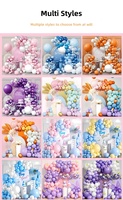 Kit d'arche de guirlande de ballons en latex vert, blanc et or pour la décoration de fête d'anniversaire, de baby shower, de révélation du sexe et de mariage