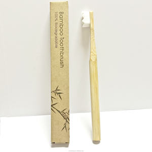 Cepillo de Dientes Redondo con Mango Nano, Cerdas <span class=keywords><strong>NanoSoft</strong></span> Ecológicas, Cepillo de Dientes de Bambú OEM con Empaque y Logotipo Personalizados - Product Image 2