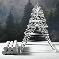 Pyramide de son en cristal clair, de petite taille, Portable, pour la guérison, l'énergie, nouveauté