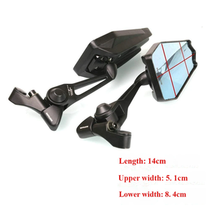 Espejo Retrovisor Universal ZhaoDi (Aluminio ABS) para <span class=keywords><strong>Niu</strong></span> Ninebot <span class=keywords><strong>UQi</strong></span> U+b N1S M2 Ube C90 E-Scooter, Modificación/Actualización - Product Image 2