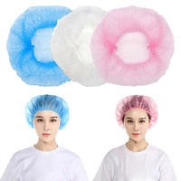 Filets à cheveux jetables non tissés pour la restauration, protège-chefs anti-poussière, 100 pièces/sac pour chefs et ouvriers