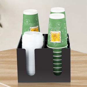 Papier Bekerhouder Nemen <span class=keywords><strong>Cup</strong></span> Divider Bar Stro Opbergdoos Koffie Melk Thee Winkel Wegwerp Beker Organizer - Product Image 2