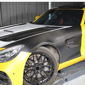 Kit de Modificación de Automóviles 2015-2023, Parachoques Delantero de Fibra de Carbono, Guardabarros, Placa Protectora, 1 Año de Garantía para Benz - Product Image 5