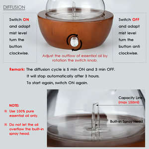 Mỹ Sản phẩm mới hương liệu tinh dầu khuếch tán không dùng nước thủy tinh Máy phun sương khuếch tán - Product Image 4