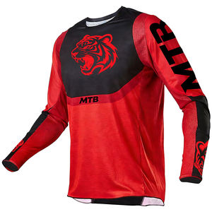 Ropa de Ciclismo para Adultos, Jersey de Ciclismo de Montaña de Poliéster, Jersey de Ciclismo Ligero de Manga Larga, <span class=keywords><strong>Camiseta</strong></span> de Ciclismo de Montaña de Secado Rápido - Product Image 3