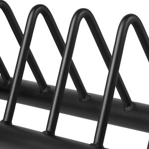Estante de placa de parachoques de Metal Tellus Fitness, almacenamiento de suelo de disco de peso, barra de gimnasio y soporte <span class=keywords><strong>para</strong></span> Mancuernas, bancos y bastidores de gimnasio - Product Image 3