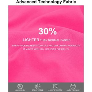 FOXA Pantalones cortos para correr para mujer, elásticos, de cintura alta, con bolsillos, pantalones cortos deportivos de secado rápido, longitud de 2,5 pulgadas - Product Image 6