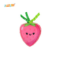 Jouet en peluche doux et froissé pour chaton, série fruits thème printemps, design personnalisé du fabricant Famipet, avec herbe à chat