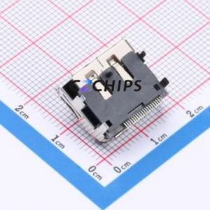 DP-002-C-Y-A DisplayPort (DP) Connector SMD Connector Full Size DisplayPort Horizontal Mount 1 500mA - Product Image 2