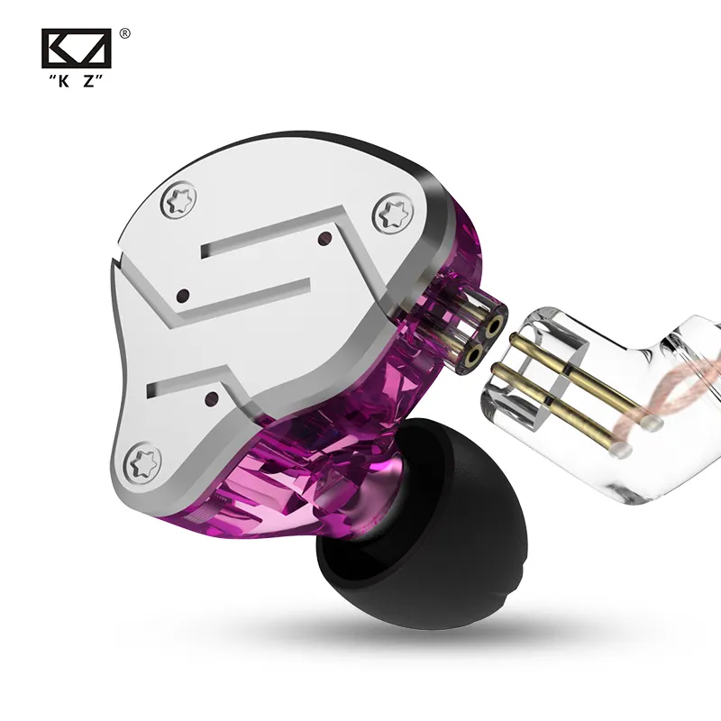 2022 New KZ ZSN 1BA + 1DD Hybrid In-Ear Unit Hi-Fi Headphones Bass Sports Noise Cancelling Earphones KZ ZSTX ZSN PRO