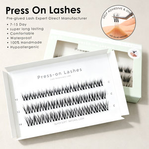Bande extensible personnalisée pour cils à presser, cils auto-adhésifs <span class=keywords><strong>Manga</strong></span>, taille personnalisée, marque privée, vente en gros Europe, Royaume-Uni, France, Italie - Product Image 3