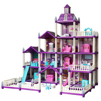 Maison de poupée 3D pour kit de villa de maison de poupée DIY, maison de jeu, figurines, meubles, accessoires, ensemble cadeau pour enfants