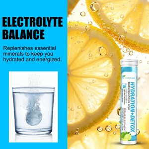 Tabletas Efervescentes Detox con Artichoke y Jengibre, Repuesto de Electrolitos, MOQ Bajo - Product Image 2