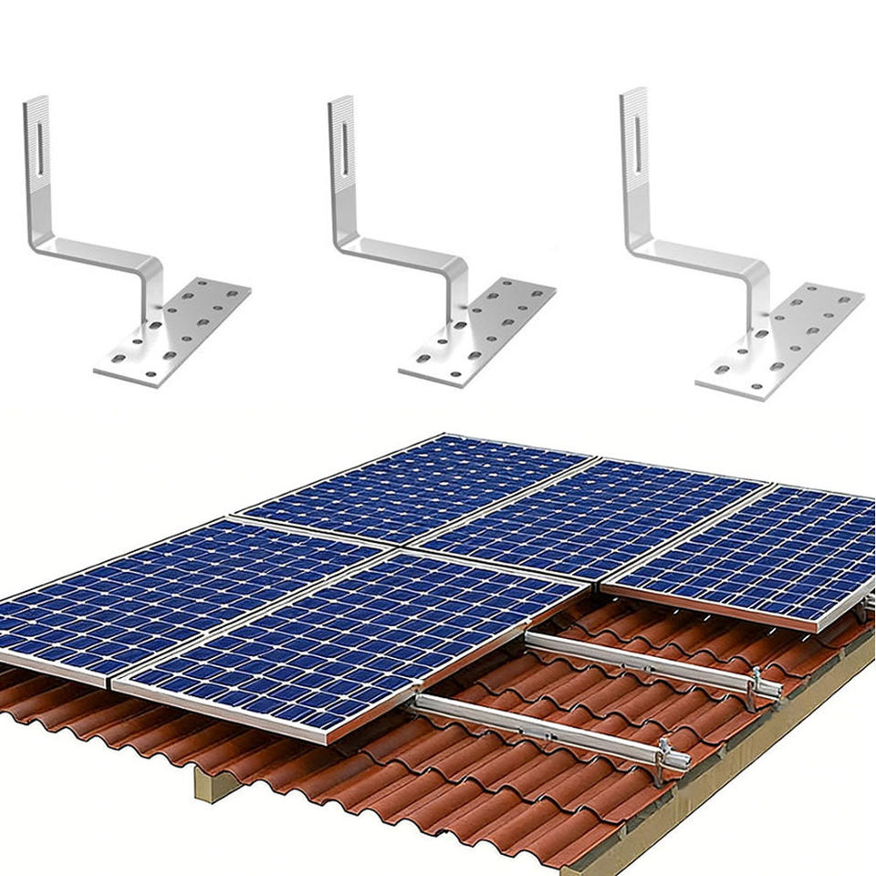 SUS304 Solar Tile Rooftop Mounting Brackets Tile Roof PV Panel Mounting ...