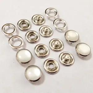 High quality wholesale Flatback custom snap button ring prong snap button