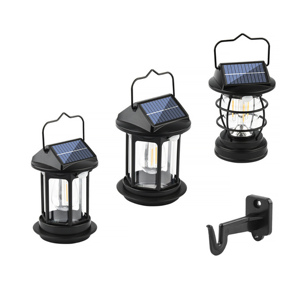 Lampe solaire LED étanche pour jardin, route, bureau et extérieur, lanterne de camping avec indice de protection IP55, 3500K blanc chaud, 4V - Product Image 1