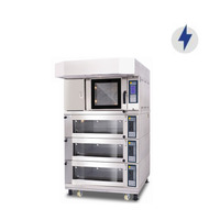 Boulangerie cuisine équipement de cuisson four à pizza Four à gaz automatique à 3 étages commercial