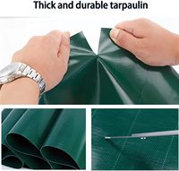 Rideaux en bâche transparente lourde avec œillets, parois latérales de protection en bâche avec fermeture éclair pour patio/ pergola/ gazebo
