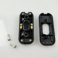 2/3 Core 250V 6A Besar Saat Ini Kualitas Tinggi Bipolar Off Meja Lampu Meja Lampu Lantai Push Button Di line Switch Sekrup Fitting