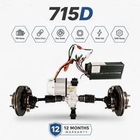 As Roda Belakang ADC12 Berkualitas OEM Terjangkau, Berat 65kg, Ultra Ringan untuk Tuk Tuk Listrik 2KW 715D