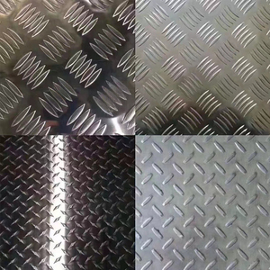 <span class=keywords><strong>Tôle</strong></span> en alliage d'aluminium gaufrée et revêtue 4x8, épaisseurs 1,5 mm, 3 mm, 4 mm, 6 mm, 9 mm, 25 mm, plaque filetée à cinq nervures - Product Image 1