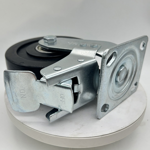 Roulettes en nylon VIMA silencieuses à charge élevée, robustes, à double roulement à billes pour équipement PA, chariots plats, roues pivotantes industrielles, 600 kg - Product Image 3