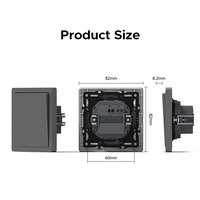 Prise murale modulaire russe BENDI 16A 250V Schuko 5 prises anti-effraction ignifuge PC IP20 Modèle C23