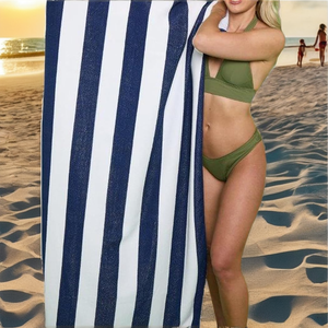 Serviette de plage personnalisée en microfibre, séchage rapide, coupe-vent, anti-sable, imprimée, pour l'été et la plage - Product Image 2