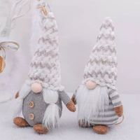 Gnomes de Noël Rudolph poupée elfe sans visage jouet en peluche pour enfants maison ornements et cadeaux décorations de noël