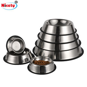 Kaymaz paslanmaz çelik <span class=keywords><strong>Pet</strong></span> gıda su besleyici çanak kase 6 kapalı açık kullanım için mevcut boyutları için çevre dostu köpek kedi - Product Image 1