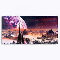 Tapis de souris de jeu Tapis de jeu imprimé d'écriture en cuir PU Tapis de souris personnalisé Tapis de bureau grand tapis de bureau imperméable pour bureau maison