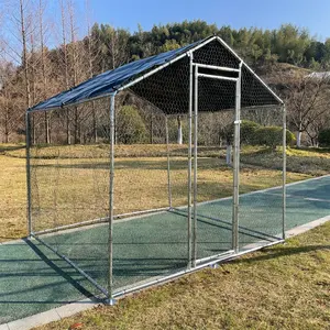 Chicken Coop Run Walk In Pet Cage House Rabbit Hen Cage Chicken Cage Outdoor Galvanized Steel Chicken Coops For Sale