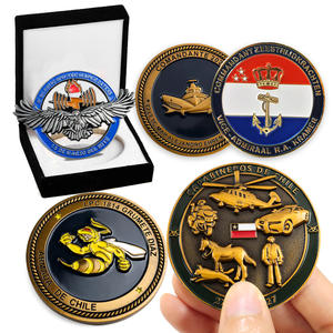 เหรียญที่ระลึกทำจากโลหะสังกะสีผสมจากชิลีทำจากโลหะทองเหลืองเคลือบโลหะเงินและเหรียญที่ท้าทายพร้อมกล่องบรรจุตามสั่ง - Product Image 1