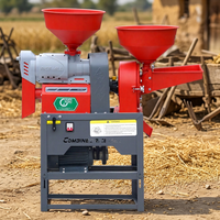 Moulin à riz portable haute capacité, machine à moudre le riz et la farine, décortiqueuse de riz, moulin à disques pour usage domestique